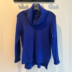 Banana Republic Royal Blue Cowl Neck Sweater